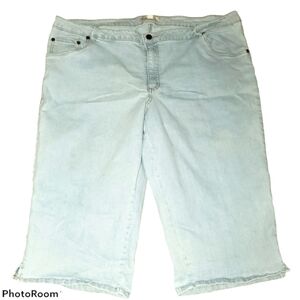 Woman Within Plus Size Denim Capri Pant 485